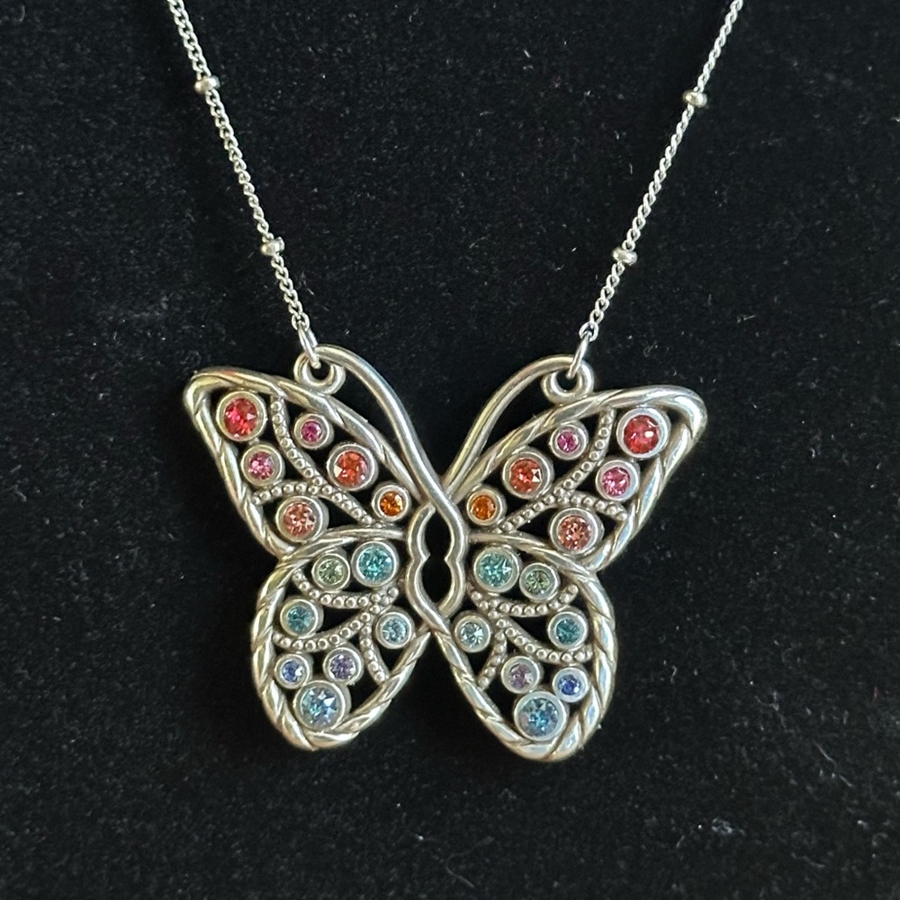 Brington Halo Gems Monarch Necklace - Picture 4 of 10